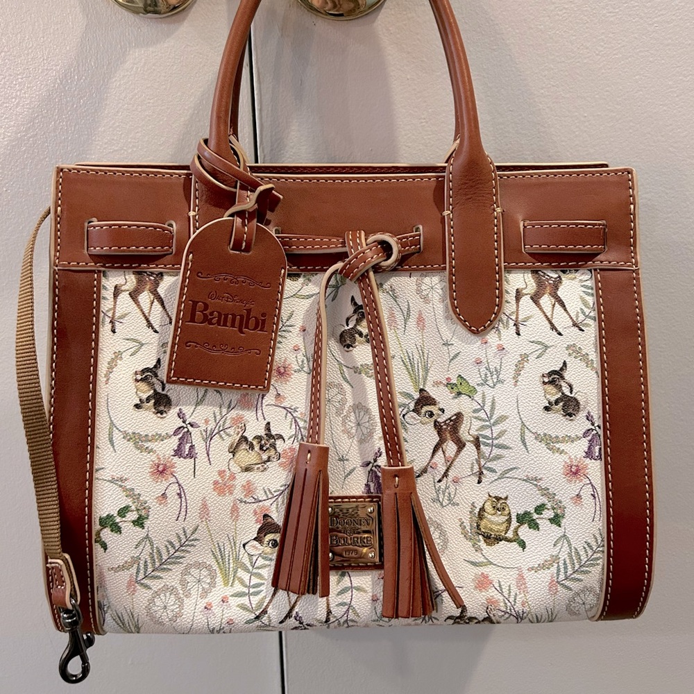 Authentic Disney Parks Dooney & Bourke Bambi Thumper collectors Satchel bag 75th